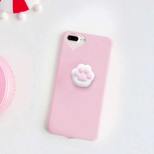 Cute Squishy Cat Claw Case for iPhone 6 6S 7 Plus - SweetShop