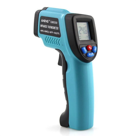 GM550 Digital Infrared Thermometer Pyrometer Aquarium Laser Thermometer Outdoor Thermometer (Sky Blue) - SweetShop